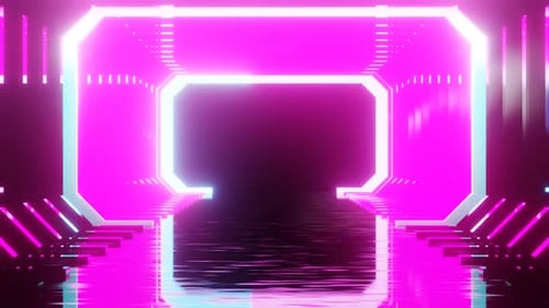 Animated Pink Colourful Motion