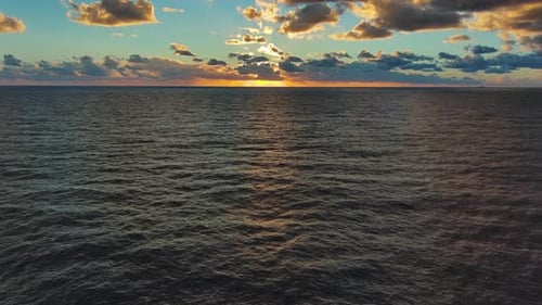 Sea Surface and Beautiful Sunset