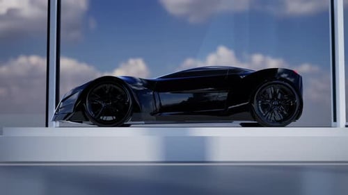 Sleek Futuristic Sports Car Design
