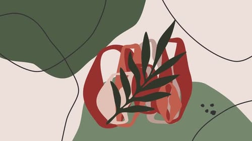 Minimal Abstract Animated Orange Background