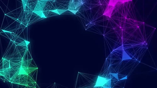 Plexus Network Frame Abstract Background