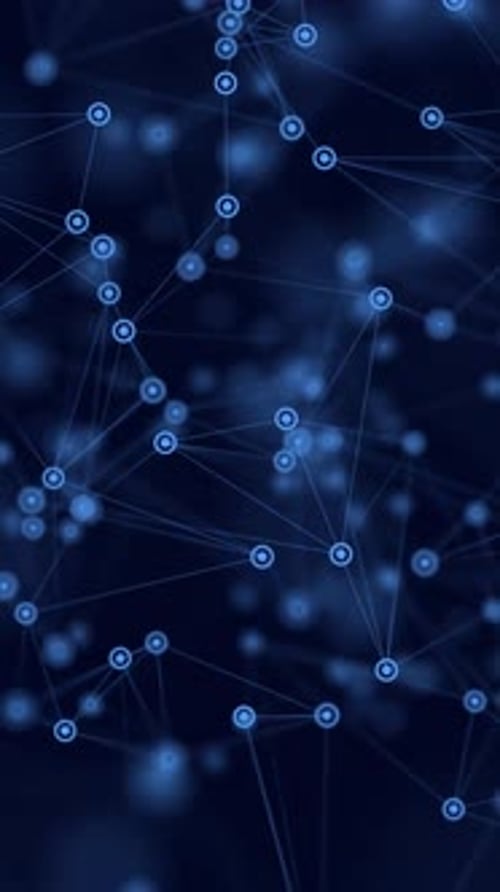 Vertical Futuristic Digital Network Connections Animation