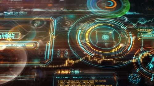 Abstract Digital Space Of Artificial Intelligence