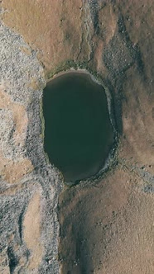 aerial view of the beautiful lake