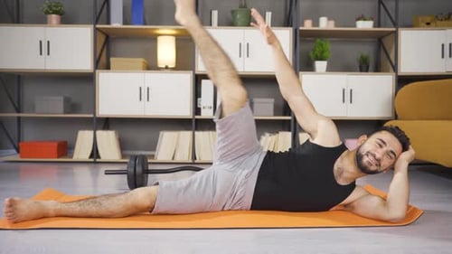 Stretching exercises.