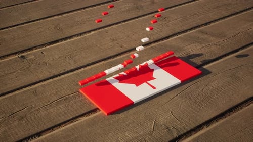 Canada Flag - Slow Motion