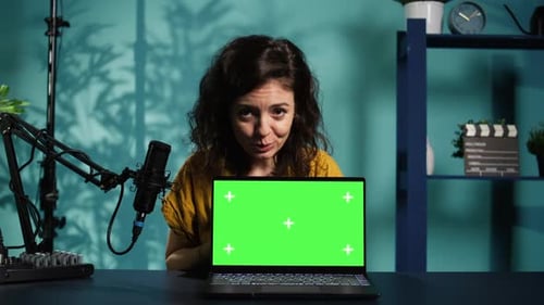 Tech Expert Does Influencer Marketing Doing Chroma Key Notebook Review