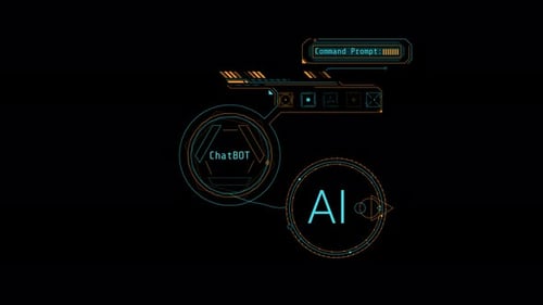Animated Infographics About Processing Requests By AI