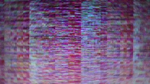 Digital Glitch Effect Abstract Noise Screen Loop Background