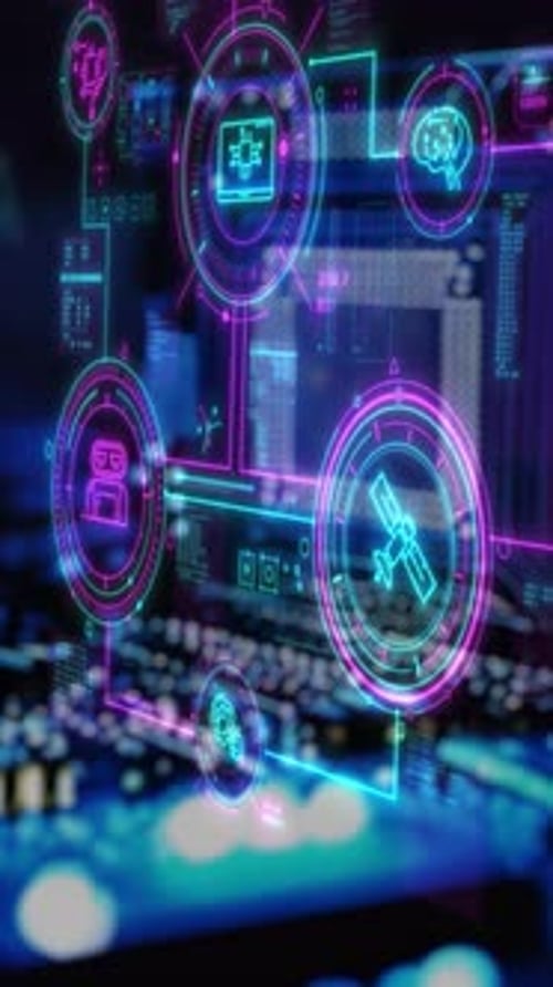 Controlling Systems Using a Microprocessor Infographics in 3D Space