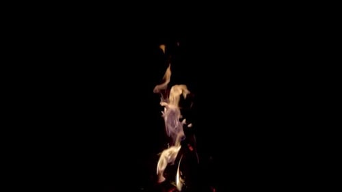 Zeitlupe des brennenden Feuers