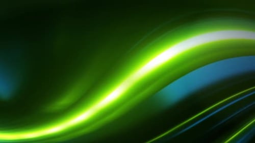 Blurry blue straws green swoosh sliding down animation