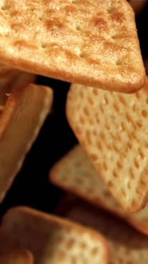Cookies Fly Up and Fall Down Filmed on a Highspeed Camera at 1000 Fps