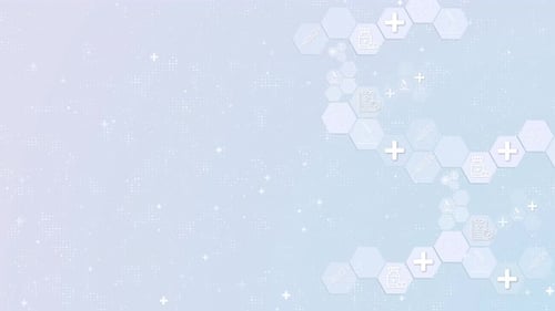 Modern Medical Healthcare DNA Helix Background with Icons Animation