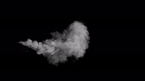 Dynamic Smoke Burst Transition with Alpha Channel