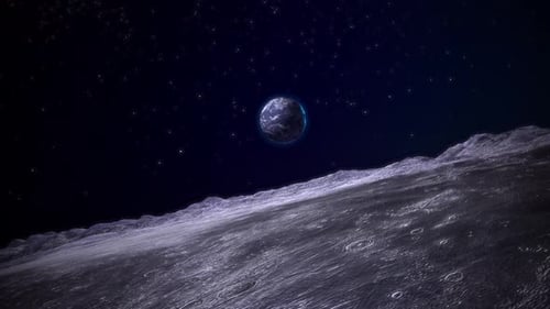 4k Earth View From The Moon