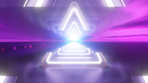 Vj 3d render cinematic background, futuristic endless loop