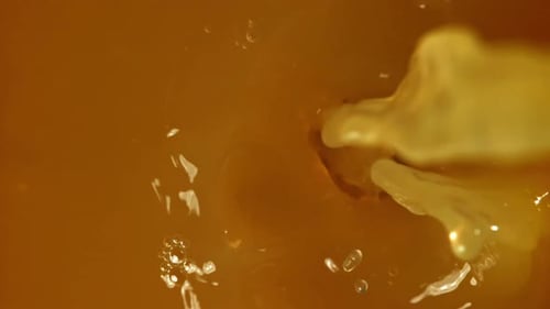 Liquid Pouring and Bubbling Slowly