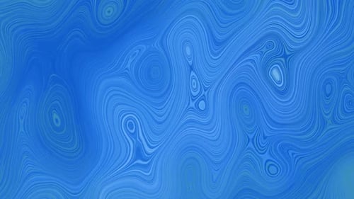 Abstract Blue Liquid Swirls Background Loop