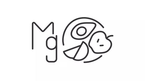 Magnesium-rich foods line animation