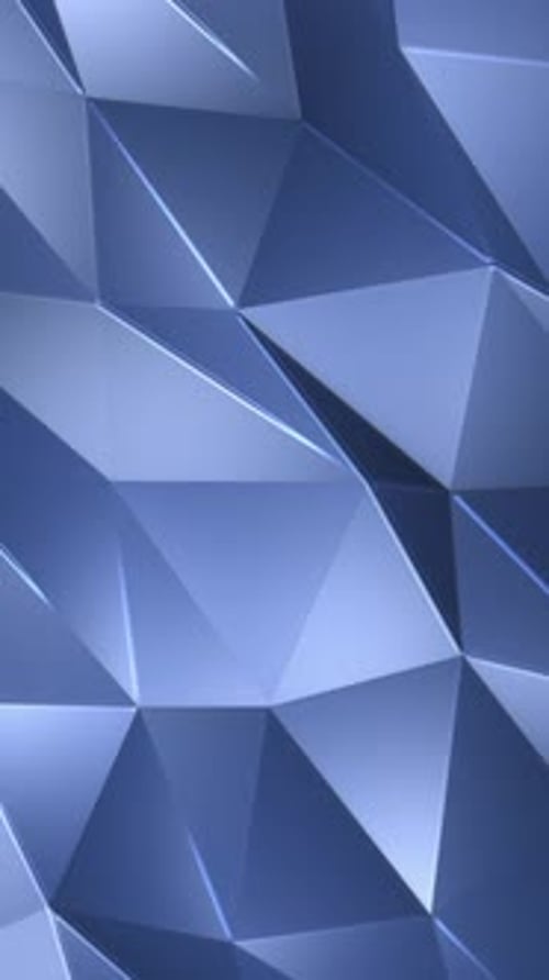 Vertical Video - Futuristic Shiny Low Poly Technology Background