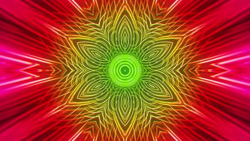 Bunter mehrfarbiger kaleidoskopischer Stern
