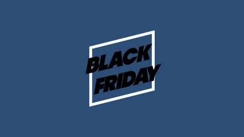 Animation de texte et de titres graphiques pour la vente du Black Friday
