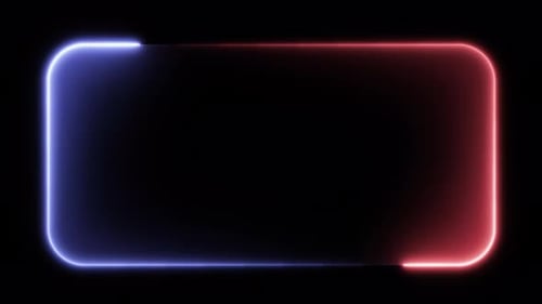 Sci-Fi Pulse Abgerundeter Rahmen mit Neonanimation