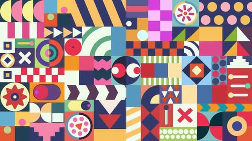 Geometric Colorful Background