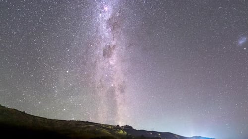 4 K Southern Hemisphere Milky Way Time Lapse Over Water