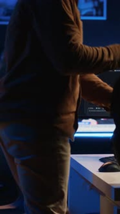 Self Employed IT Specialist Starting Job Shift in Apartment