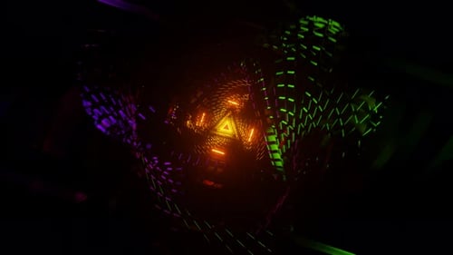 Enchanting and Vibrant Seamless Loop with Surreal Scifi Psychedelic Visuals and Hypnotic Strobe