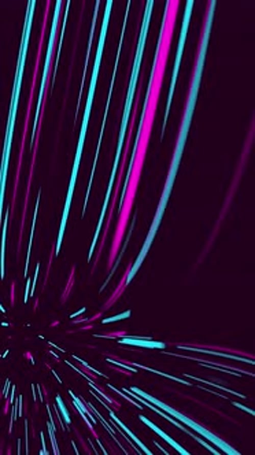 Neon Lines Animation Zoom Portrait