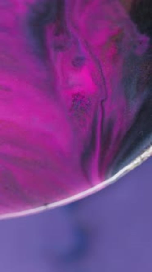 Swirling Pink and Black Abstract Background