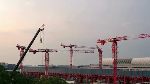 Zeitraffer auf der Baustelle