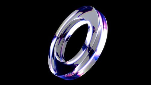 Animación de cristal en bucle. Animación en bucle. Resolución HD