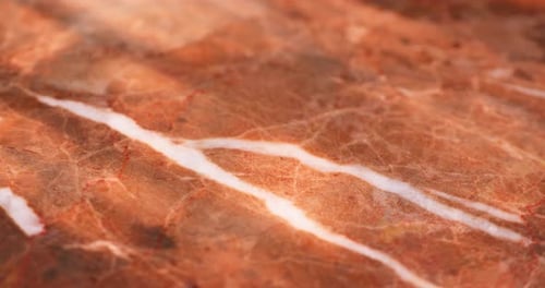 Luxury Terracotta Marble Surface with White Veins Macro Texture