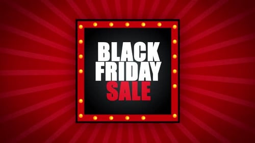 Black Friday Sale Marquee Lights Promotion