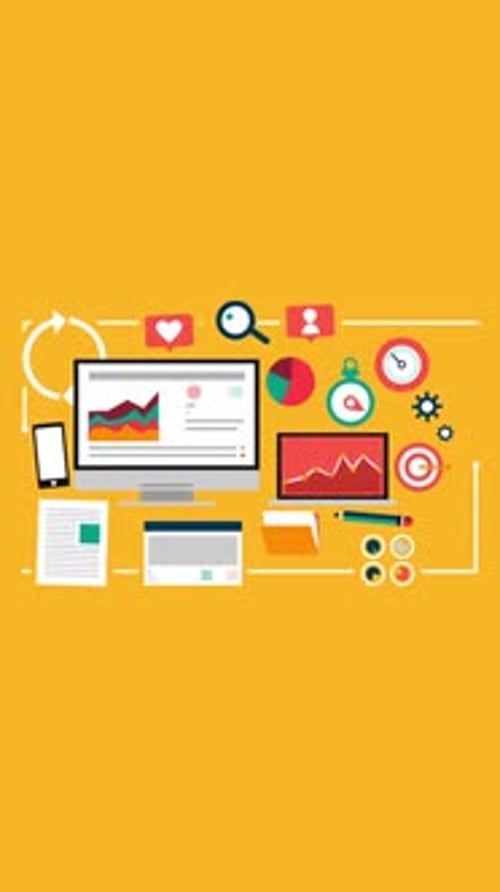 Animación vertical de diseño de marketing digital