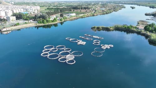Sanliurfa, Birecik City Aerial View