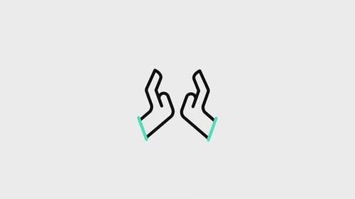 Animiertes Namaste-Symbol