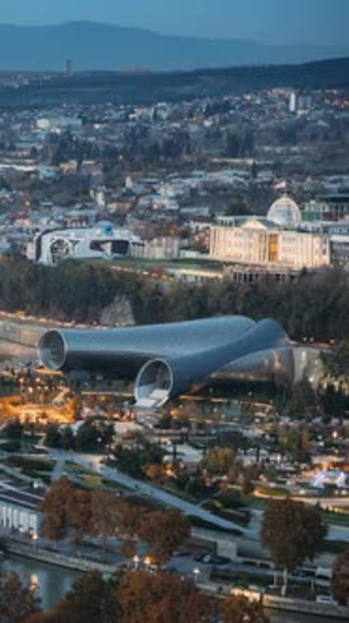 Tbilisi Georgia Top View Of