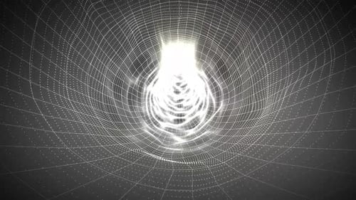 Fondo de túnel de ciencia ficción abstracto blanco