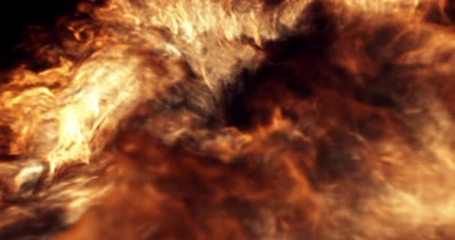 Feuriger Abyss-Hintergrund 4K