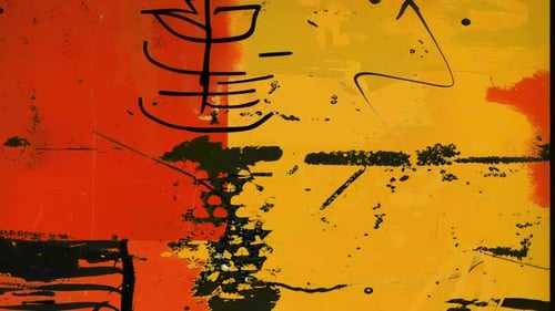 Analog Dirt FX Loop | 4K Seamless Grunge Background with Scribbles and Smudges