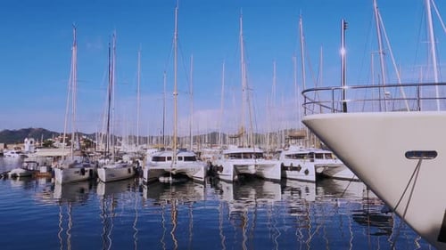 Marina With Yachts In Marmaris