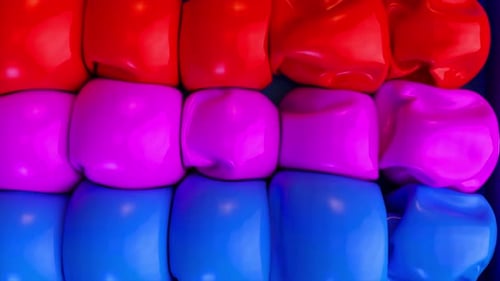 Abstract Liquid Spheres and Cubes Morphing Animation