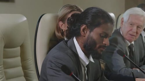 Diverse Business Team Meeting in Conference Room