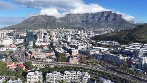 Innenstadtbezirk in Kapstadt in Westkap, Südafrika.