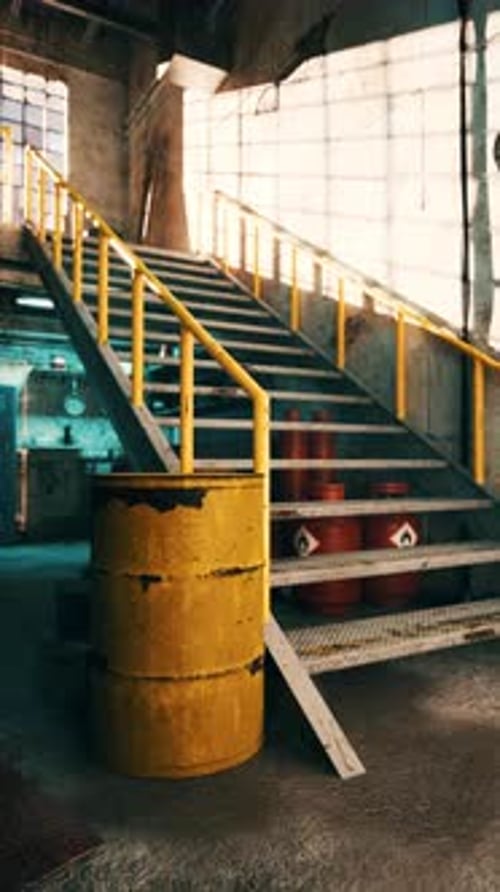 Stairs Leading Up to Additional Stairs